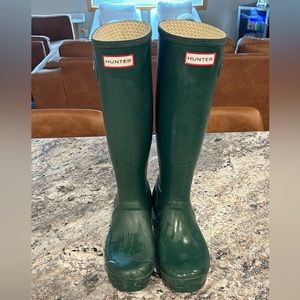 Green Hunter boots